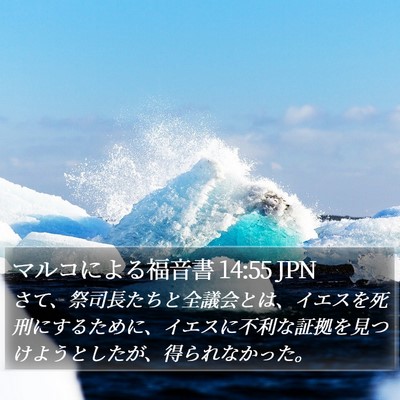 マルコによる福音書 14:55 JPN Bible Verse Image