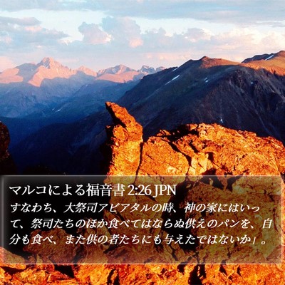 マルコによる福音書 2:26 JPN Bible Verse Image