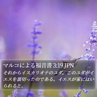 マルコによる福音書 3:19 JPN Bible Verse Image