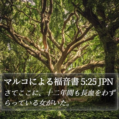 マルコによる福音書 5:25 JPN Bible Verse Image