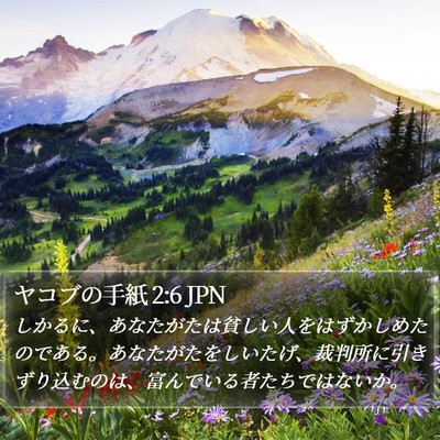 ヤコブの手紙 2:6 JPN Bible Verse Image
