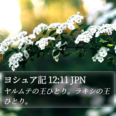 ヨシュア記 12:11 JPN Bible Verse Image