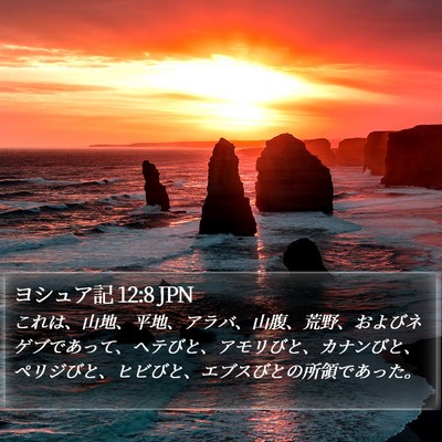 ヨシュア記 12:8 JPN Bible Verse Image
