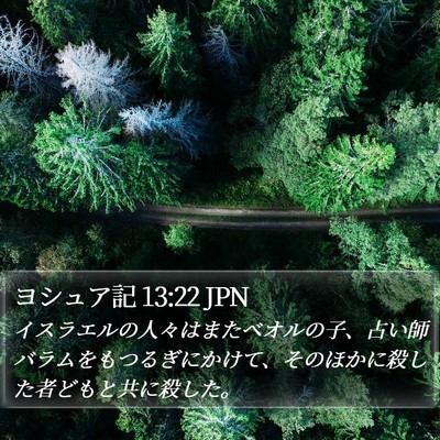 ヨシュア記 13:22 JPN Bible Verse Image