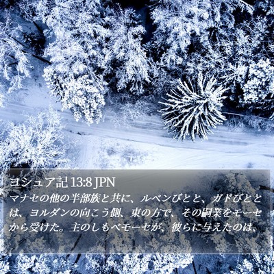 ヨシュア記 13:8 JPN Bible Verse Image