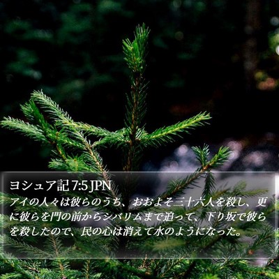 ヨシュア記 7:5 JPN Bible Verse Image