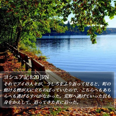 ヨシュア記 8:20 JPN Bible Verse Image