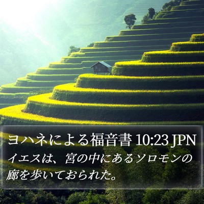 ヨハネによる福音書 10:23 JPN Bible Verse Image