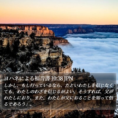 ヨハネによる福音書 10:38 JPN Bible Verse Image