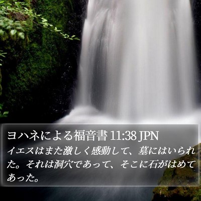 ヨハネによる福音書 11:38 JPN Bible Verse Image