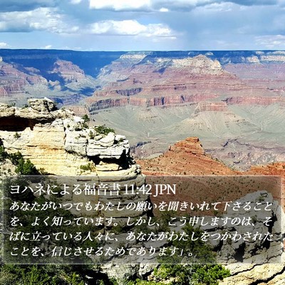 ヨハネによる福音書 11:42 JPN Bible Verse Image