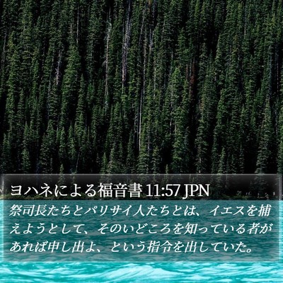 ヨハネによる福音書 11:57 JPN Bible Verse Image