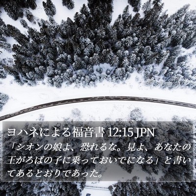 ヨハネによる福音書 12:15 JPN Bible Verse Image