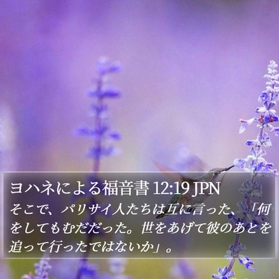 ヨハネによる福音書 12:19 JPN Bible Verse Image