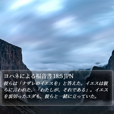 ヨハネによる福音書 18:5 JPN Bible Verse Image