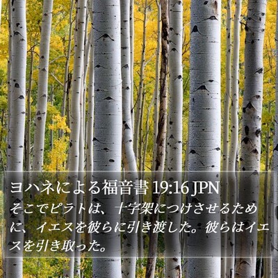 ヨハネによる福音書 19:16 JPN Bible Verse Image