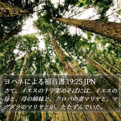 ヨハネによる福音書 19:25 JPN Bible Verse Image