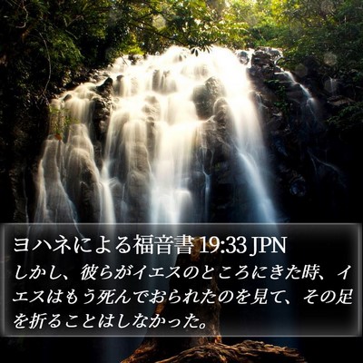 ヨハネによる福音書 19:33 JPN Bible Verse Image