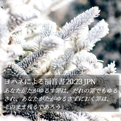 ヨハネによる福音書 20:23 JPN Bible Verse Image