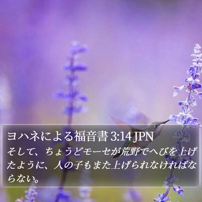 ヨハネによる福音書 3:14 JPN Bible Verse Image