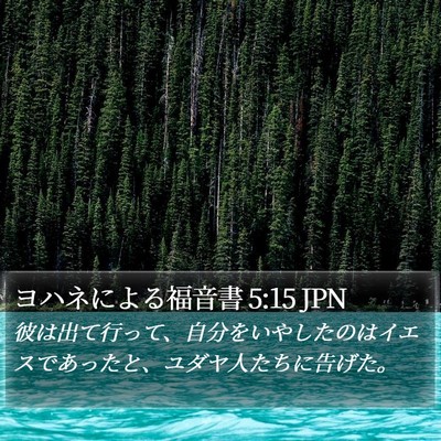 ヨハネによる福音書 5:15 JPN Bible Verse Image