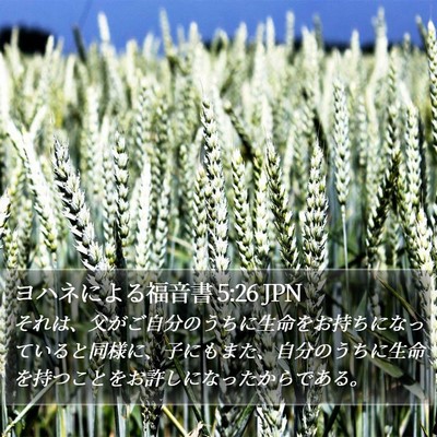 ヨハネによる福音書 5:26 JPN Bible Verse Image
