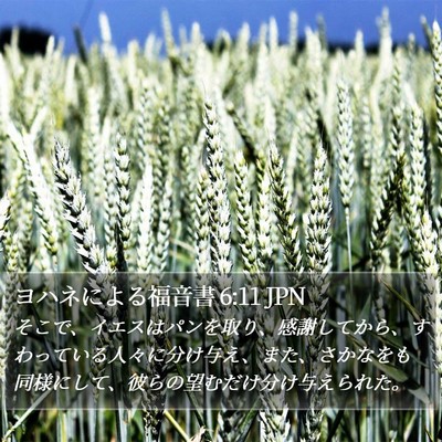 ヨハネによる福音書 6:11 JPN Bible Verse Image