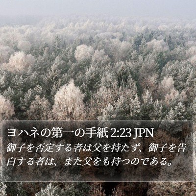 ヨハネの第一の手紙 2:23 JPN Bible Verse Image