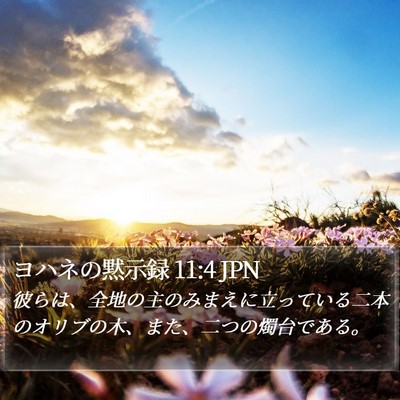 ヨハネの黙示録 11:4 JPN Bible Verse Image