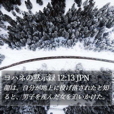 ヨハネの黙示録 12:13 JPN Bible Verse Image
