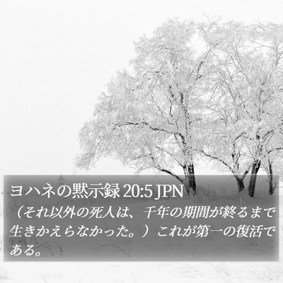 ヨハネの黙示録 20:5 JPN Bible Verse Image