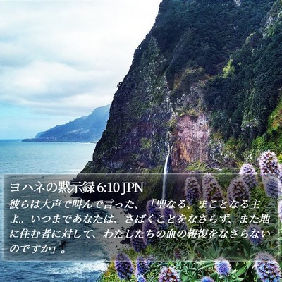 ヨハネの黙示録 6:10 JPN Bible Verse Image