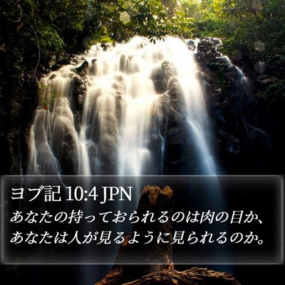 ヨブ記 10:4 JPN Bible Verse Image