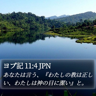 ヨブ記 11:4 JPN Bible Verse Image