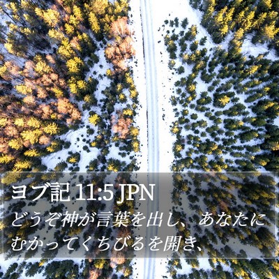 ヨブ記 11:5 JPN Bible Verse Image