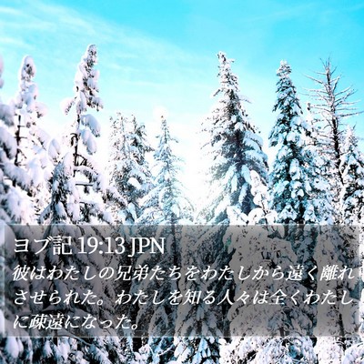 ヨブ記 19:13 JPN Bible Verse Image