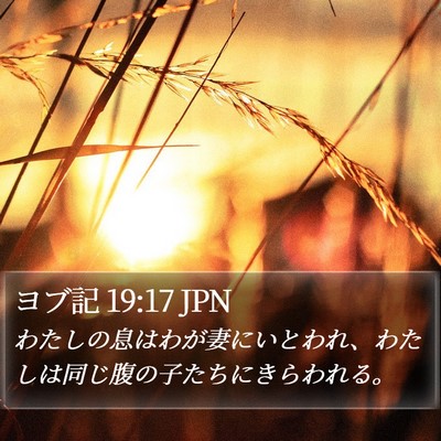ヨブ記 19:17 JPN Bible Verse Image