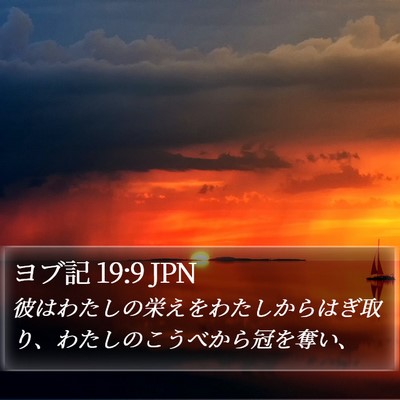 ヨブ記 19:9 JPN Bible Verse Image