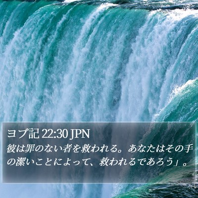 ヨブ記 22:30 JPN Bible Verse Image