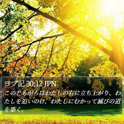 ヨブ記 30:12 JPN Bible Verse Image