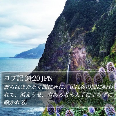 ヨブ記 34:20 JPN Bible Verse Image