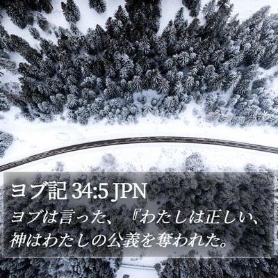 ヨブ記 34:5 JPN Bible Verse Image