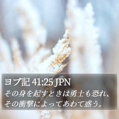 ヨブ記 41:25 JPN Bible Verse Image