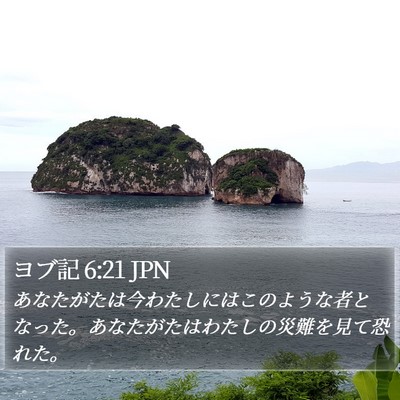 ヨブ記 6:21 JPN Bible Verse Image
