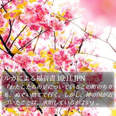 ルカによる福音書 10:11 JPN Bible Verse Image