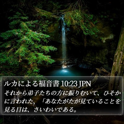 ルカによる福音書 10:23 JPN Bible Verse Image