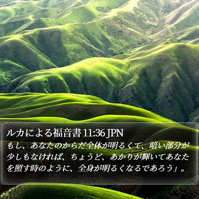 ルカによる福音書 11:36 JPN Bible Verse Image