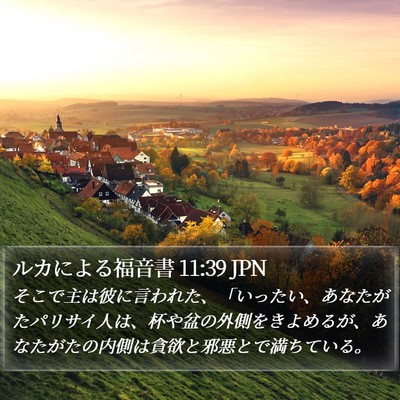ルカによる福音書 11:39 JPN Bible Verse Image