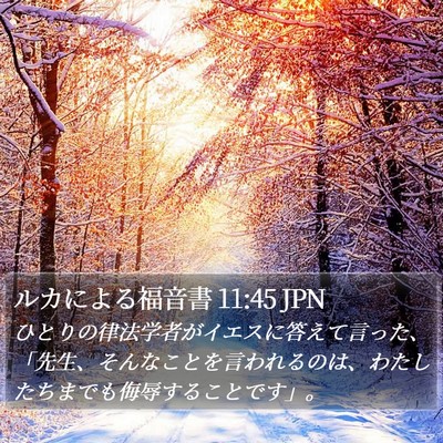 ルカによる福音書 11:45 JPN Bible Verse Image