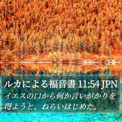 ルカによる福音書 11:54 JPN Bible Verse Image